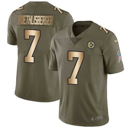 Nike Steelers 7 Ben Roethlisberger Olive Gold Salute To Service Limited Jersey Dzhi,We sell and wholesale Nike Steelers 7 Ben Roethlisberger Olive Gold Salute To Service Limited Jersey Dzhi on line form chian!
